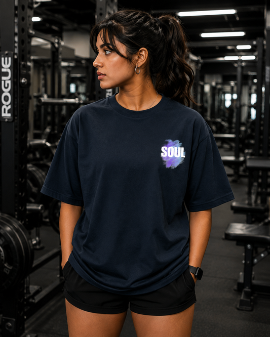 Train Your Body Discipline Your Soul Unisex Oversized T-Shirt | UNIMCOLL