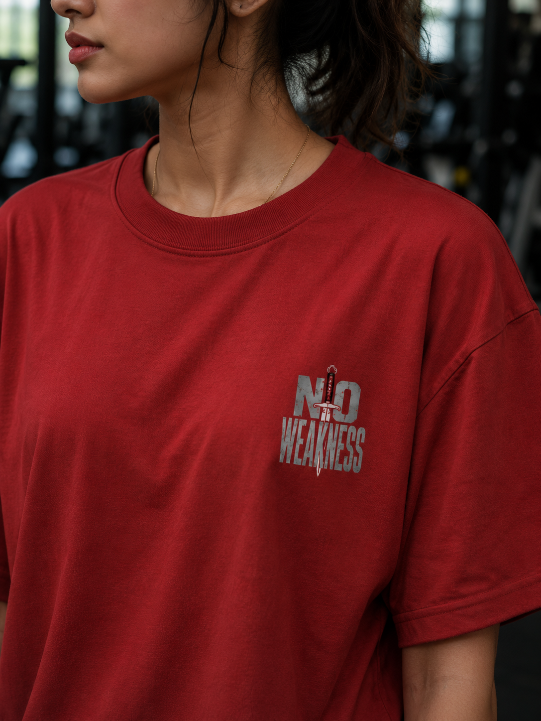 No Weakness Unisex Gym T-Shirt | 240 GSM 100% Cotton