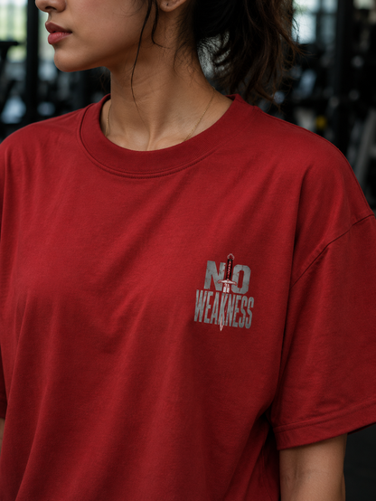 No Weakness Unisex Gym T-Shirt | 240 GSM 100% Cotton