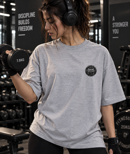 Iron Therapy Oversized Gym T-Shirt – Unisex Pump Cover