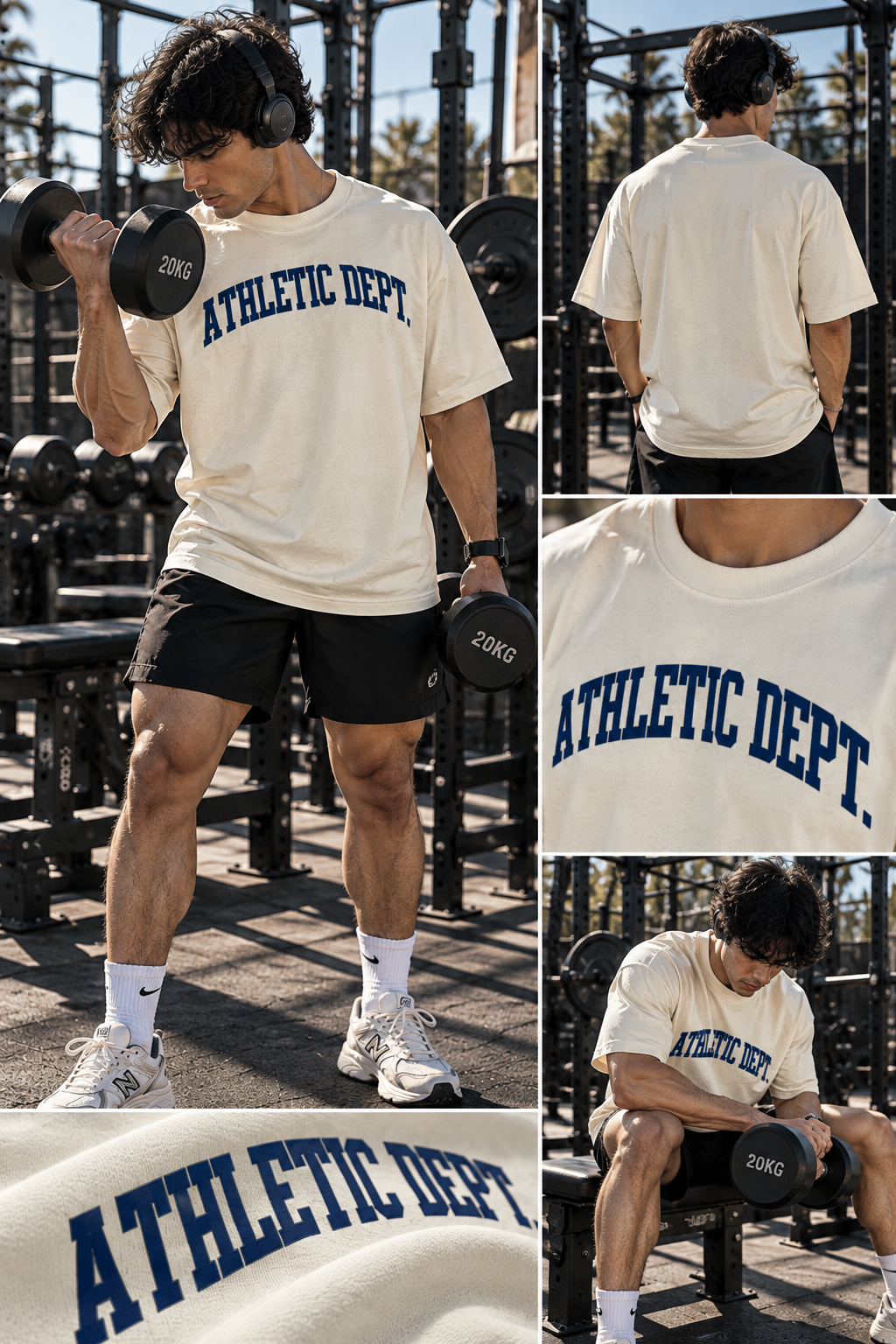 Athletic Dept. Unisex Oversized Gym T-Shirt | UNIMCOLL