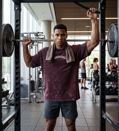 Break Rules Acid Wash Oversized Gym T-Shirt