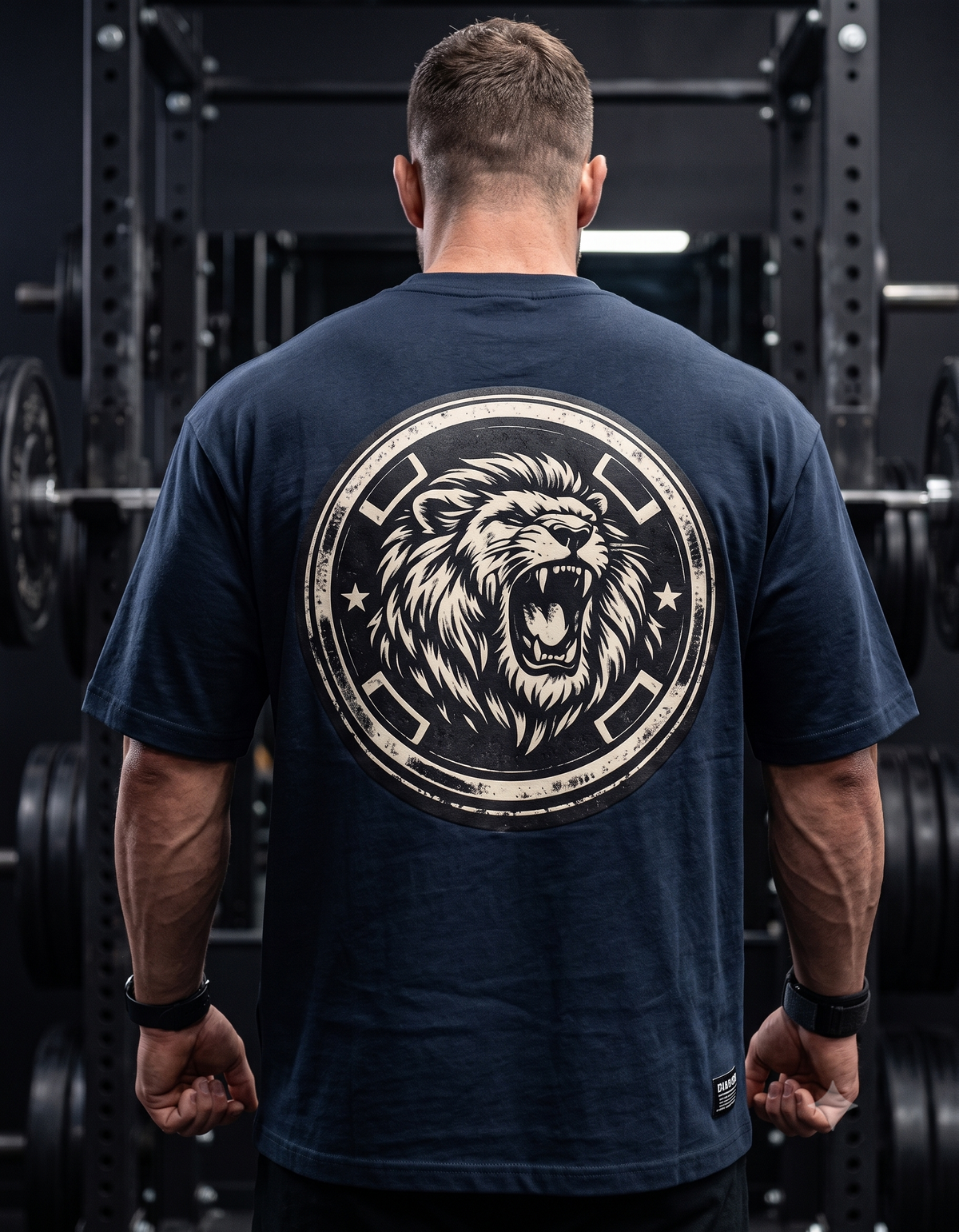 Lion Graphic Unisex Oversized Gym T-Shirt | Unimcoll