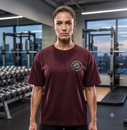 Lion Graphic Unisex Oversized Gym T-Shirt | Unimcoll