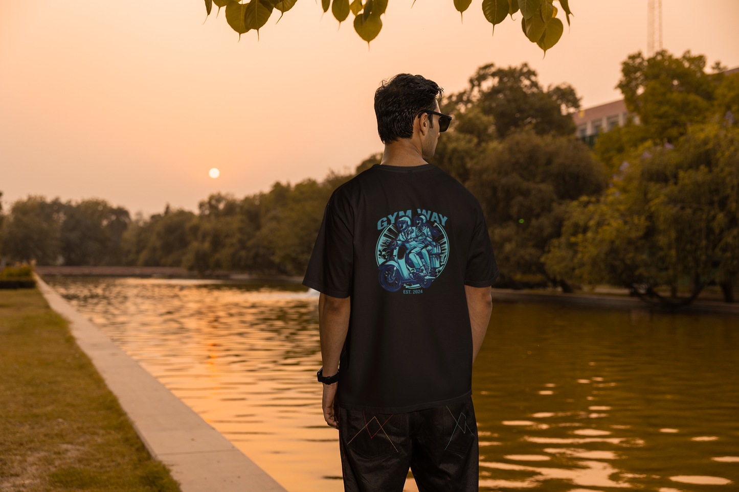 Gym Way Scooter Biker Oversized T-Shirt | Retro Lifestyle Pump Cover