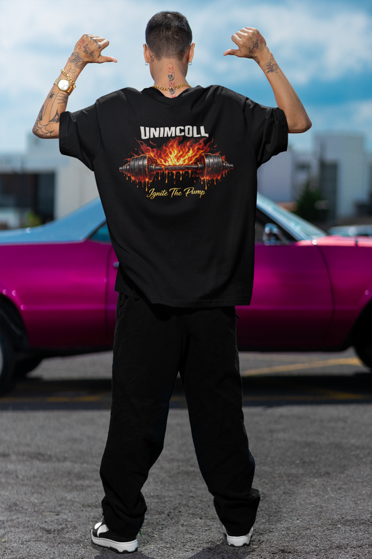 UNIMCOLL Ignite The Pump Unisex Terry Oversized Tee