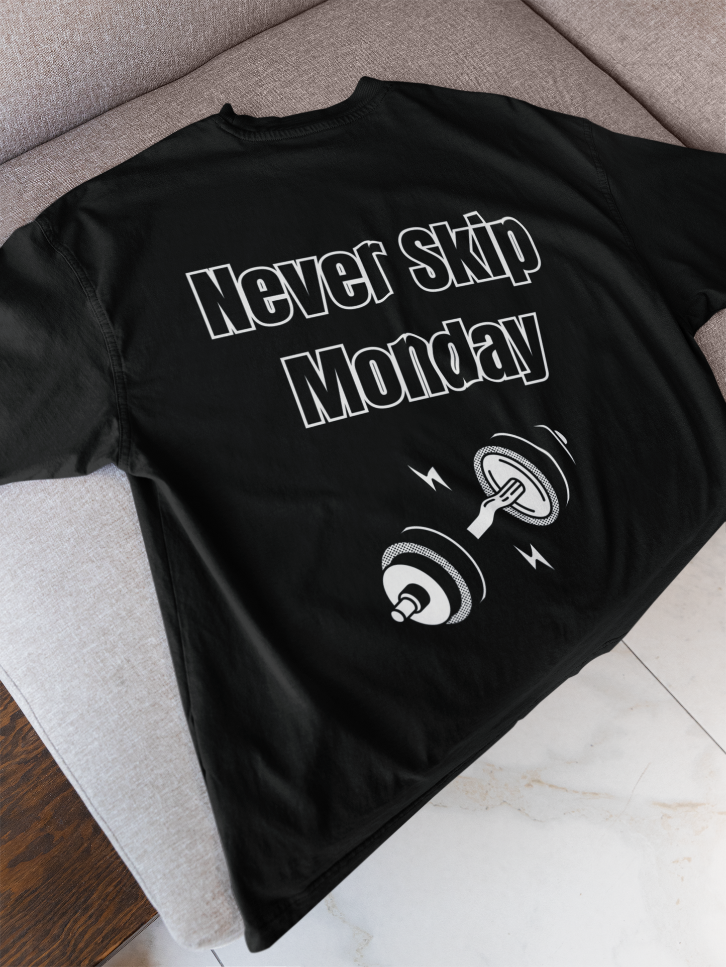 Never Skip Monday Gym T-Shirt | Oversized Pump Cover