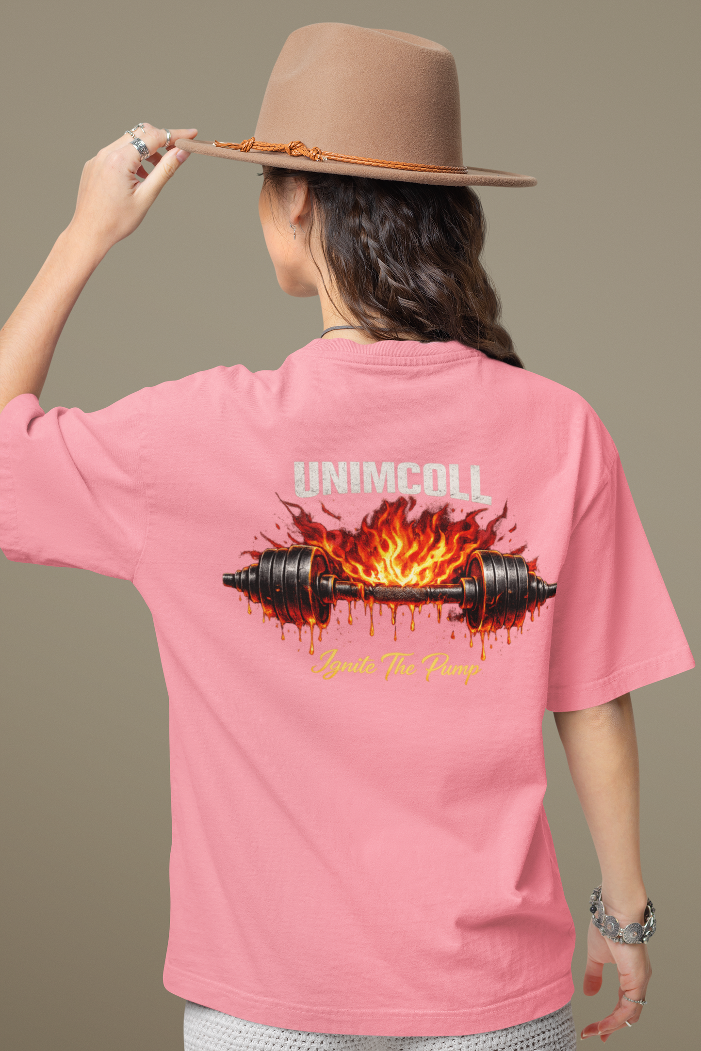 UNIMCOLL Ignite The Pump Unisex Terry Oversized Tee