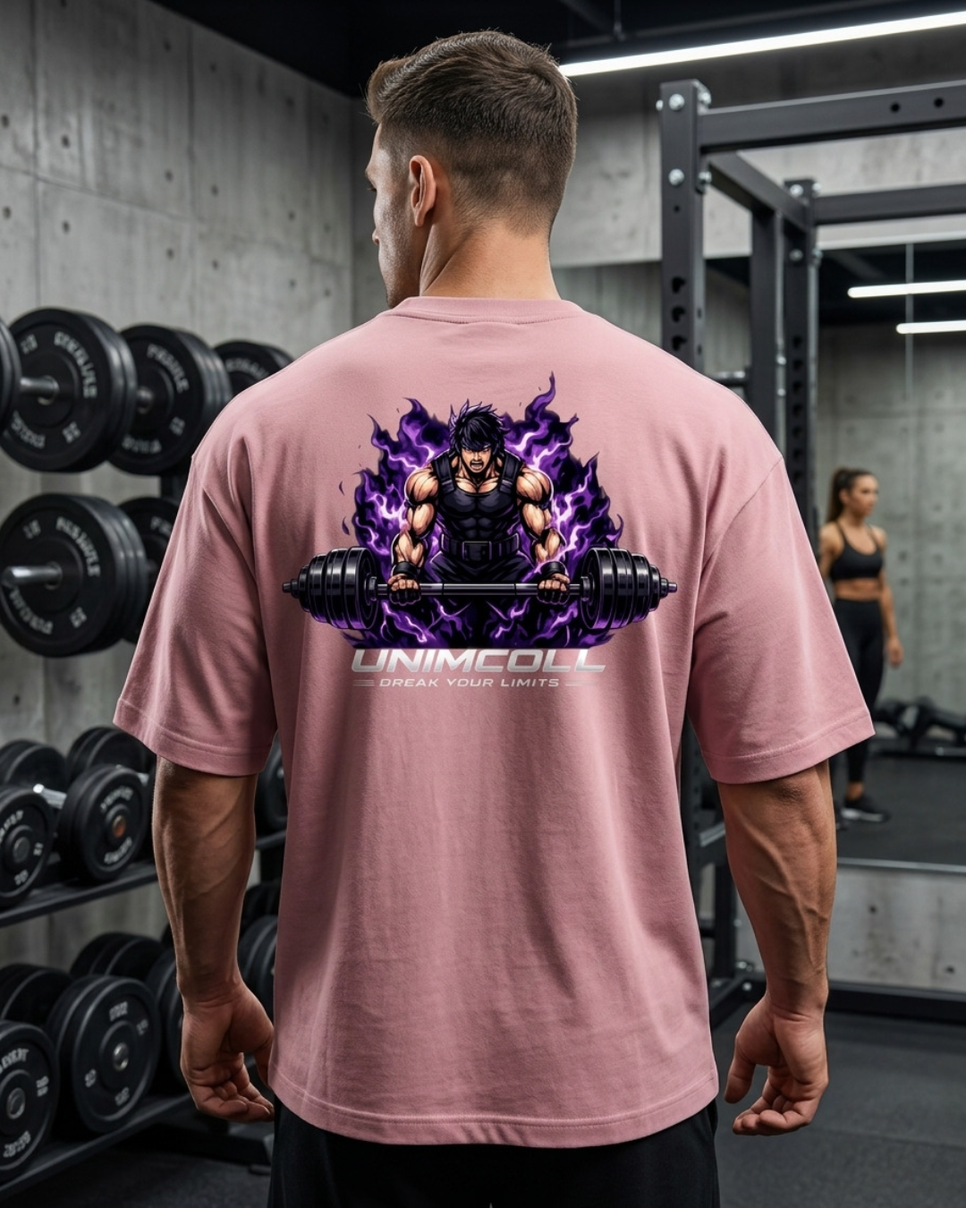 pink colour back veiw oversized t shirt