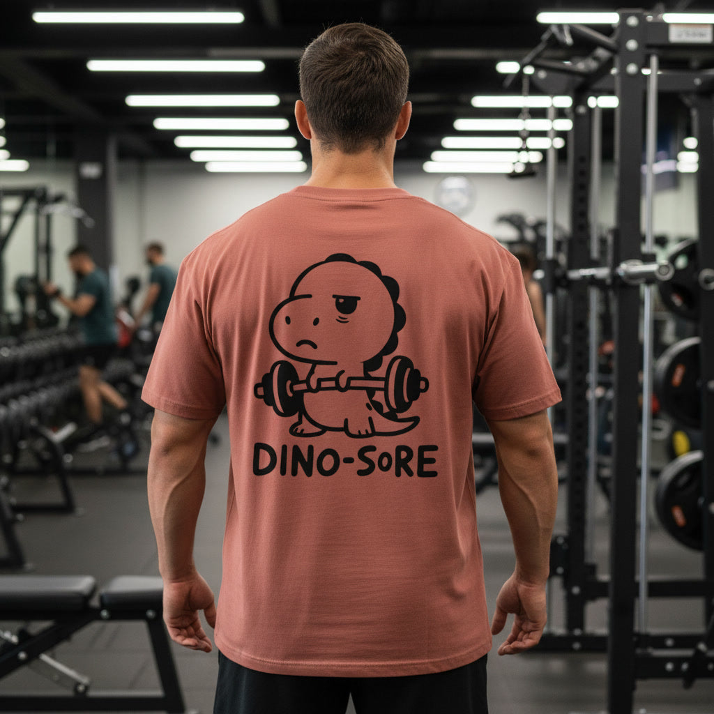 Dino-Sore Unisex Oversized Gym T-Shirt | UNIMCOLL