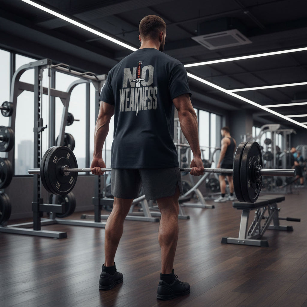 No Weakness Unisex Gym T-Shirt | 240 GSM 100% Cotton