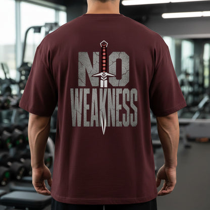 No Weakness Unisex Gym T-Shirt | 240 GSM 100% Cotton