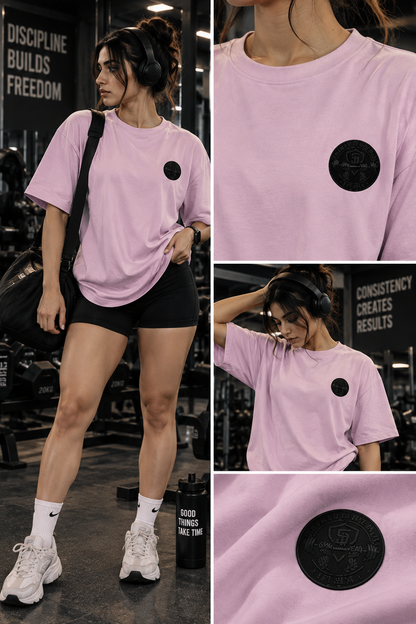 Strength in Discipline oversized unisex gym t-shirt