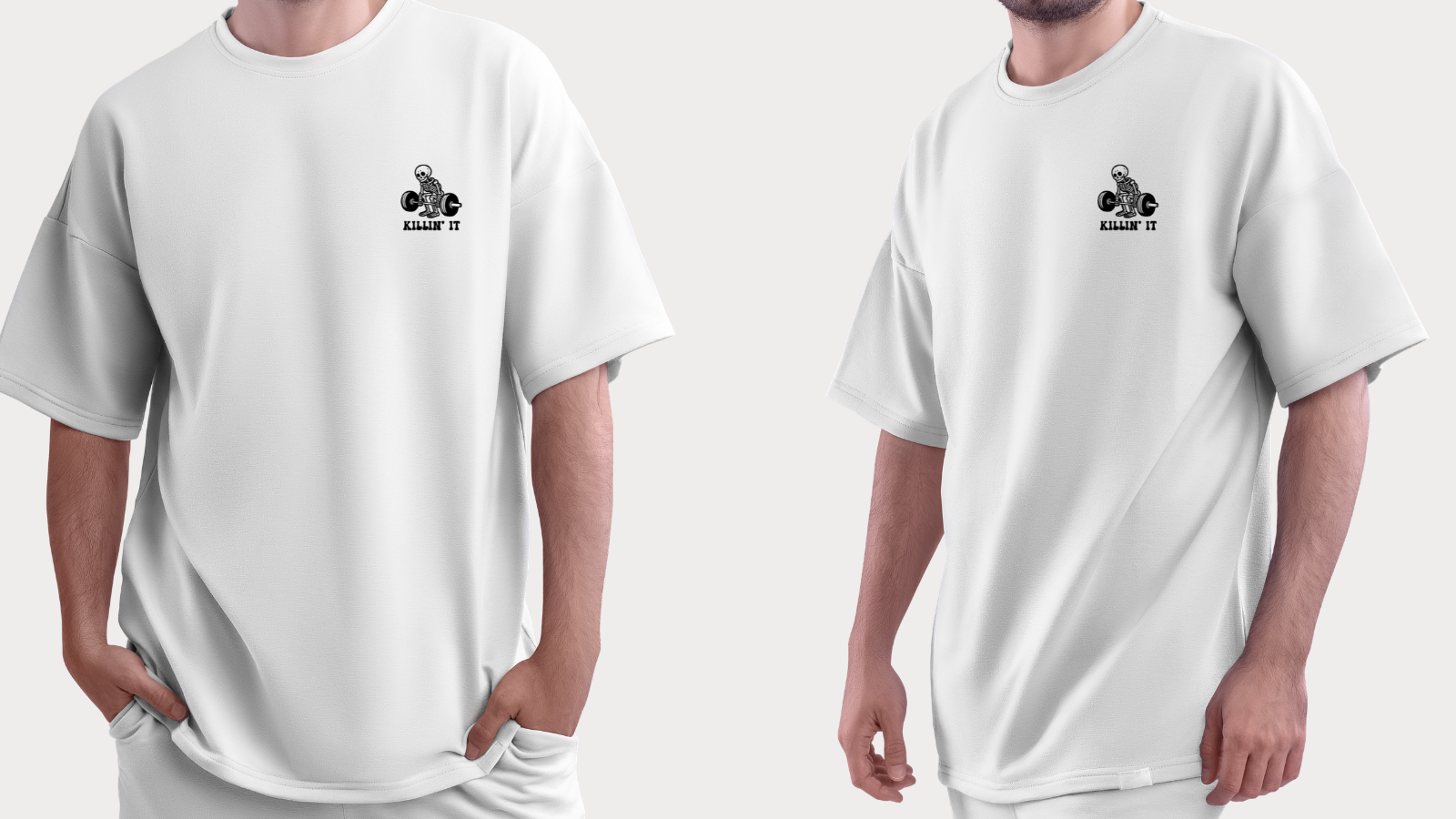 Heavyweight 260 GSM oversized gym t-shirt by UNIMCOLL