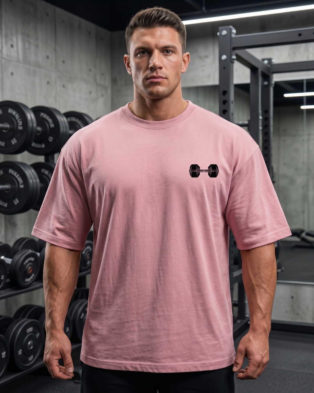 UNIMCOLL Break Your Limits Pump Cover Unisex Oversized Gym T-Shirt