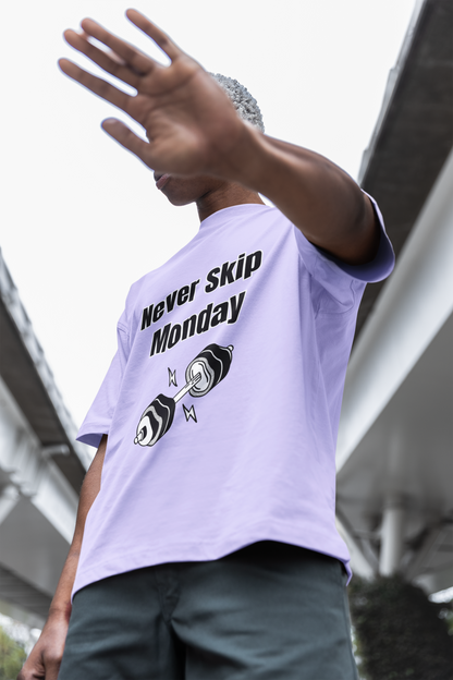 Never Skip Monday Gym T-Shirt | Oversized Pump Cover