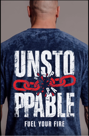 Unstoppable Unisex Acid Wash Oversized T-Shirt