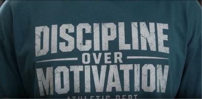 Discipline Over Motivation Oversized Gym T-Shirt – Unisex
