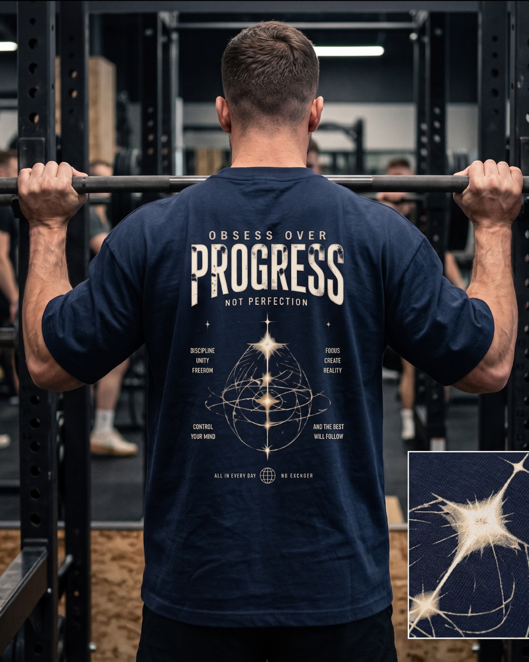 Obsess Over Progress Oversized Gym T-Shirt
