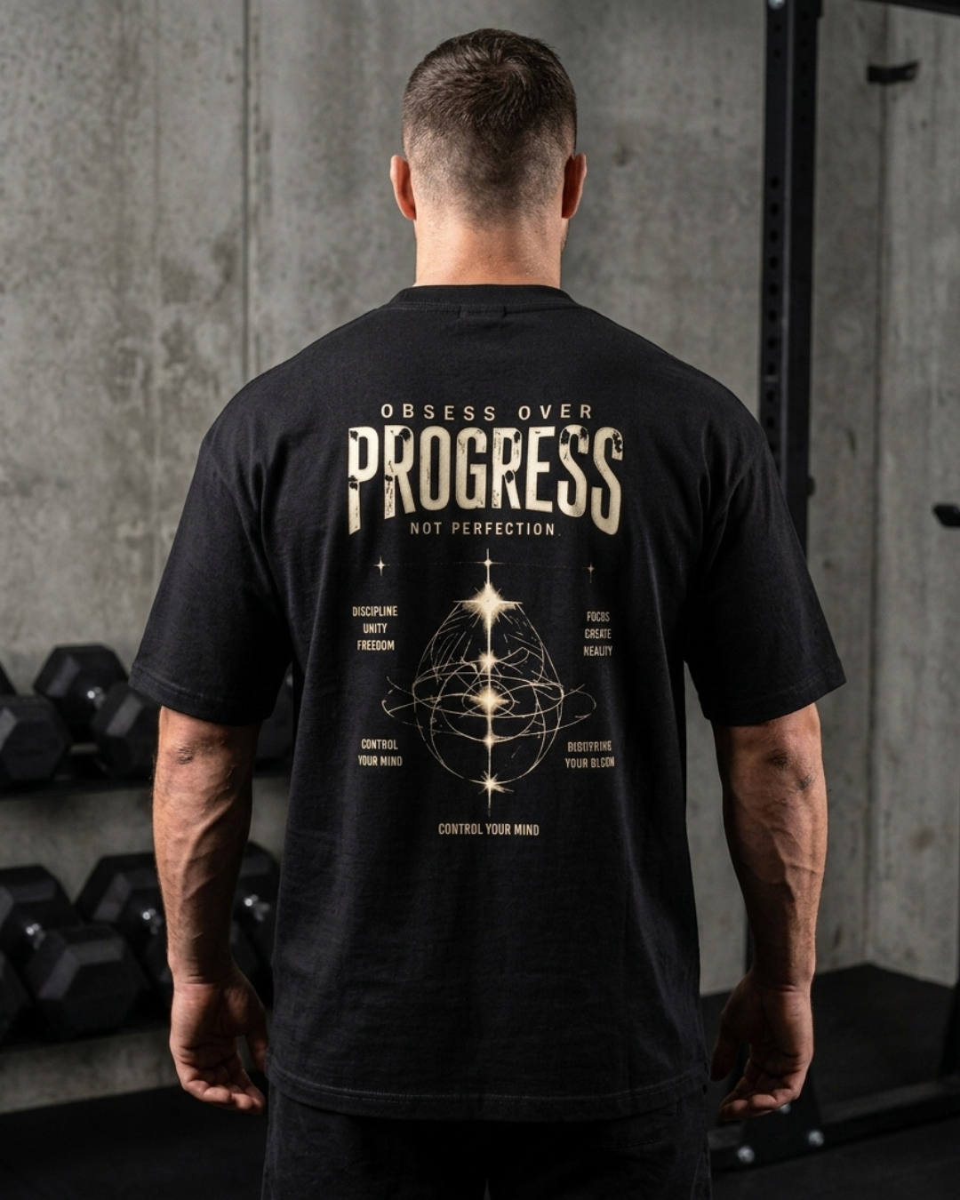 Obsess Over Progress Oversized Gym T-Shirt