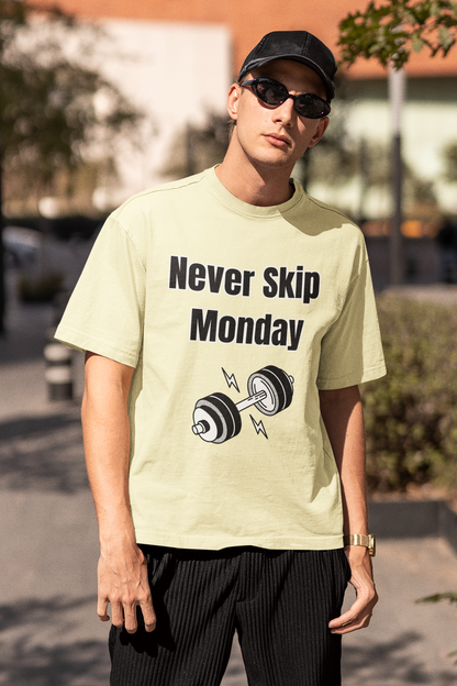Never Skip Monday Gym T-Shirt | Oversized Pump Cover