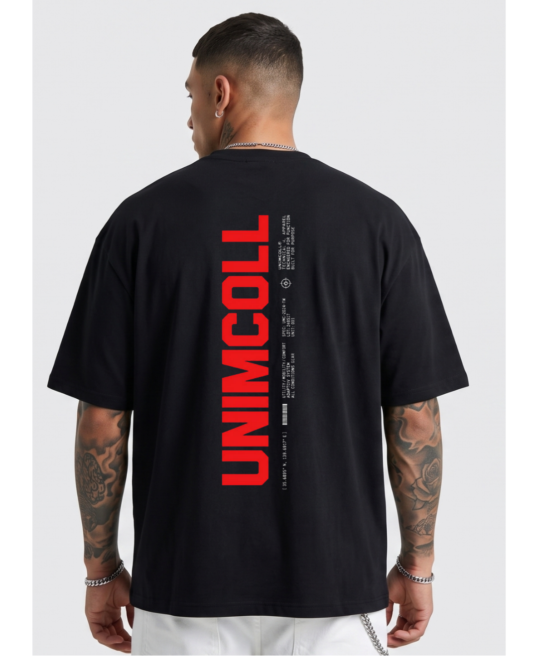 UNIMCOLL Signature Unisex Oversized Gym T-Shirt – Premium Pump Cover