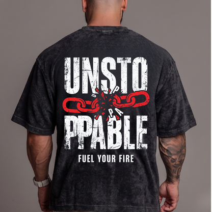 Unstoppable Unisex Acid Wash Oversized T-Shirt
